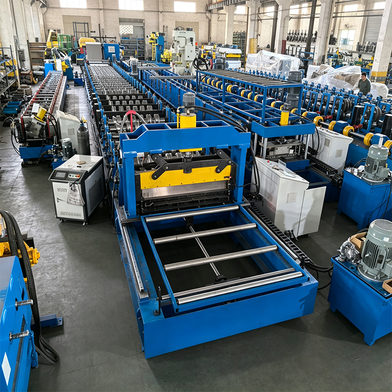Laser straight seam welding truck body roll forming machine