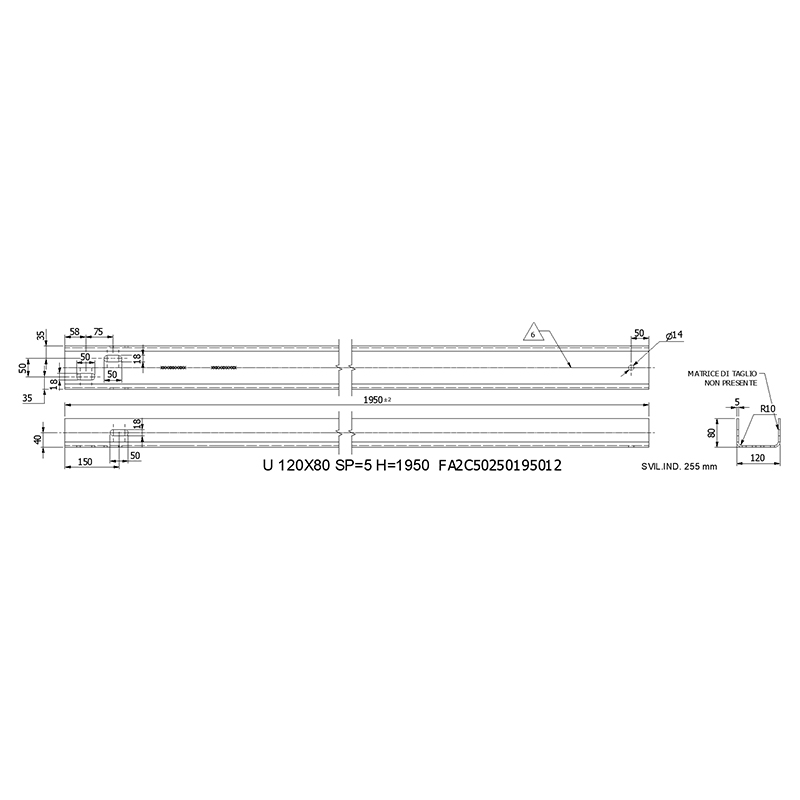 Guardrail Post Roll Forming Machine